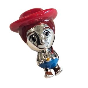🎆LINX DISCONTINUED Disneys Silver Jesse Toy Story Cowgirl Bracelet Charm